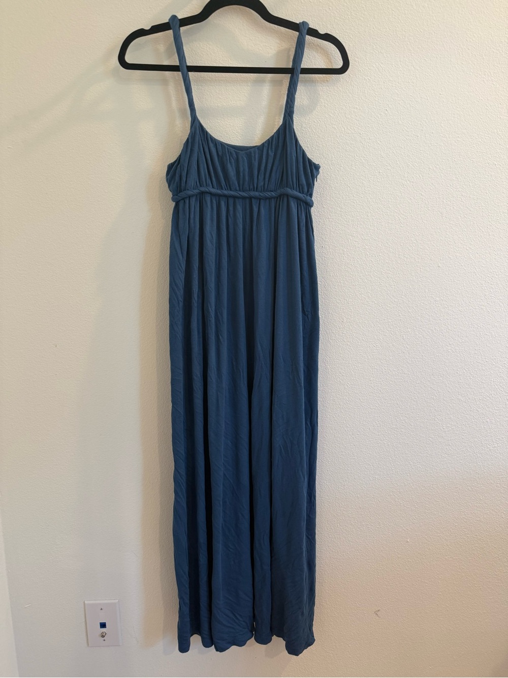 Theory Slate Blue Sleeveless Maxi Dress